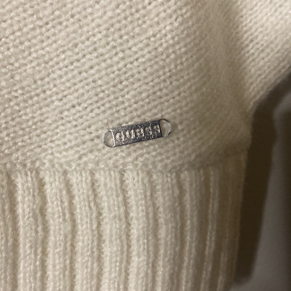 GUESS - Women’s Batwing Knit Sweater - Off White - Size US XS - Picture 5 of 5